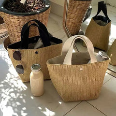 Summer Beach Bag Retro Handbag Woven Women Bag