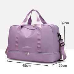 Nylon Crossbody Travel Bag for Men and Women