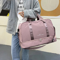Nylon Crossbody Travel Bag for Men and Women