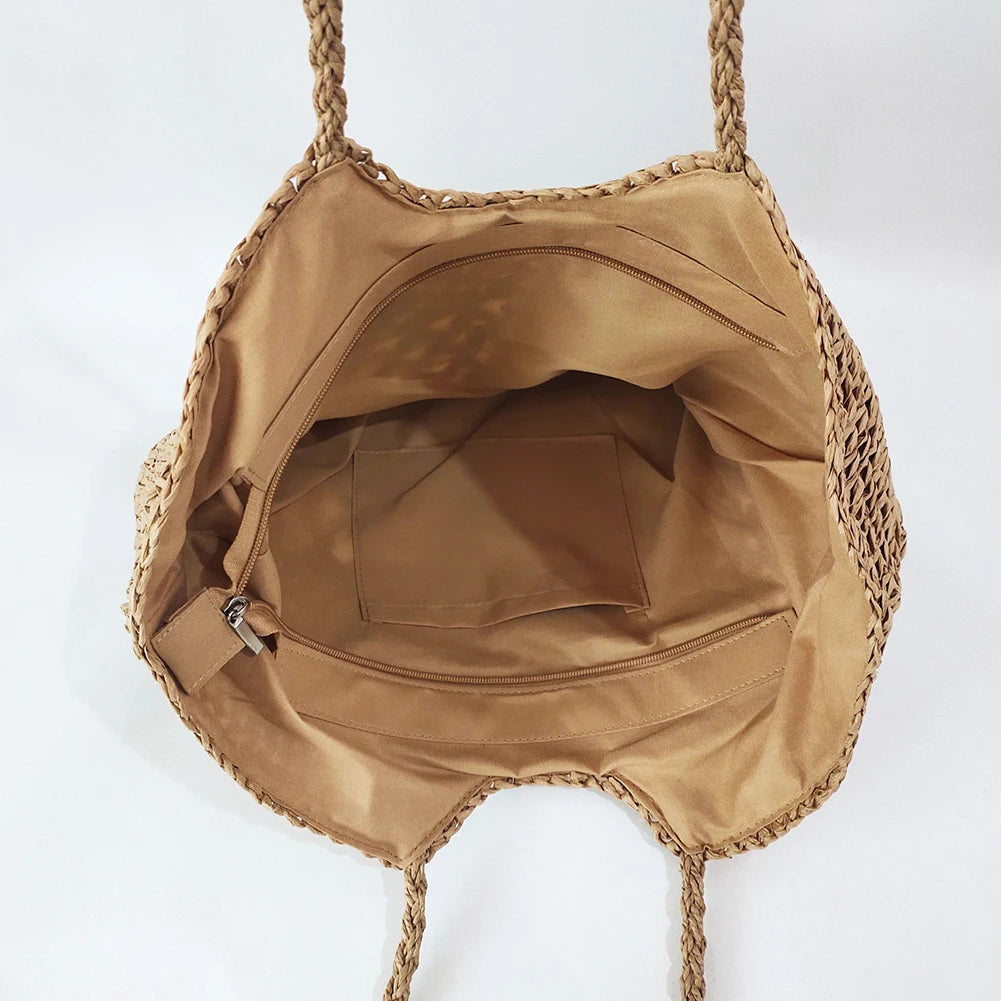 Summer Beach Bags Hollow Shopping Tote Bag Large Capacity