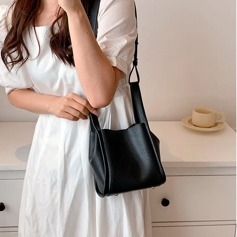 Summer Bucket Shoulder Bags for Women Crossbody Bag