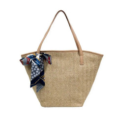 Summer Women's Straw Shoulder Beach Tote Bag Large Capacity Handbag