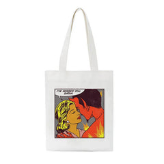 Summer Devil Satan Casual Women Canvas Fun Punk Harajuku Large-capacity