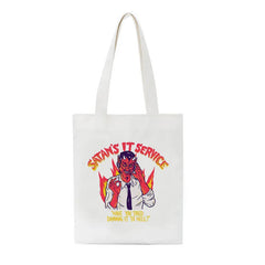 Summer Devil Satan Casual Women Canvas Fun Punk Harajuku Large-capacity