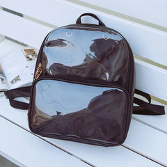 Summer Women Backpack Transparent Student Bags High Clear Versatile Backpacks