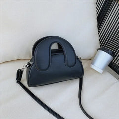 Green PU Leather Shoulder Bag Large Capacity Female Purse Handbag