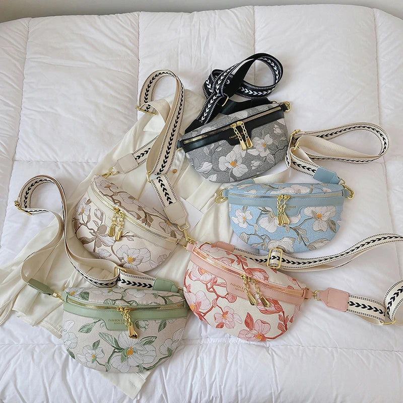 Summer Female Belt Bag Premium Leather Fanny Pack