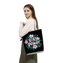 Summer Flower Letter Shoulder Bags Foldable Shopping Bag Women Large Capacity
