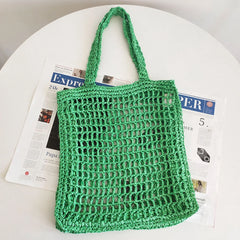 Summer Hand-Woven Beach Vacation Bags Hollow Casual Portable Net Crochet