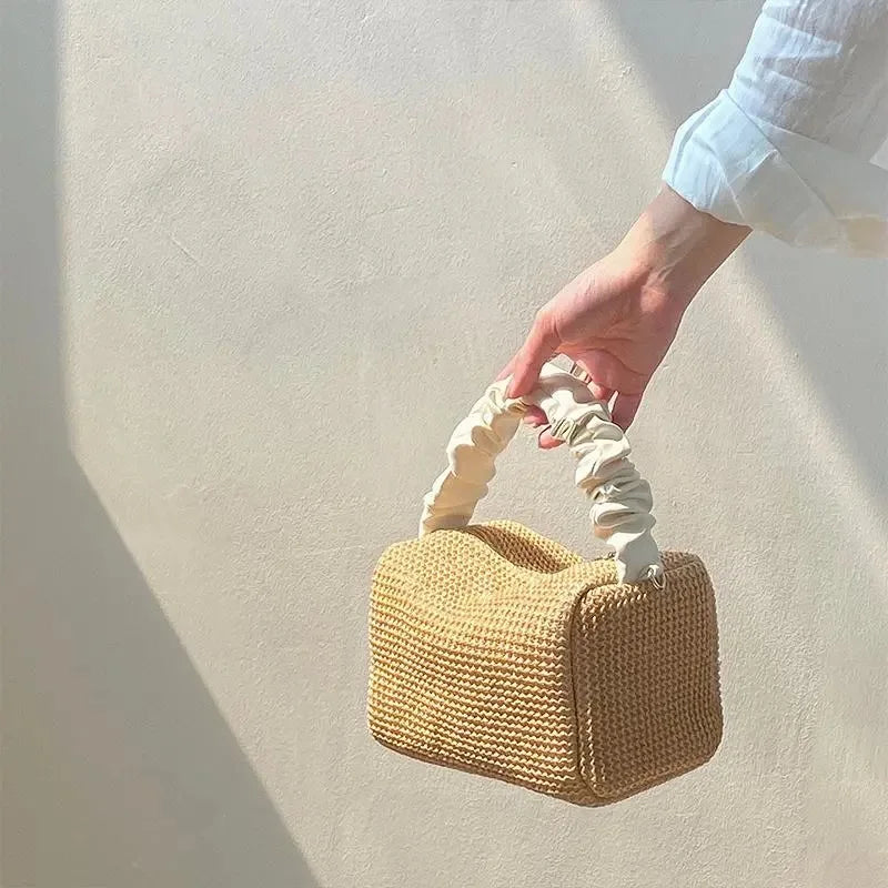 Summer Beach Handbag Crossbody Messenger Ladies Woven Bag Purse Tote