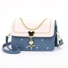 Summer Small Bag Women Contrast Shoulder Bag Net Red Chain Small Square Bag