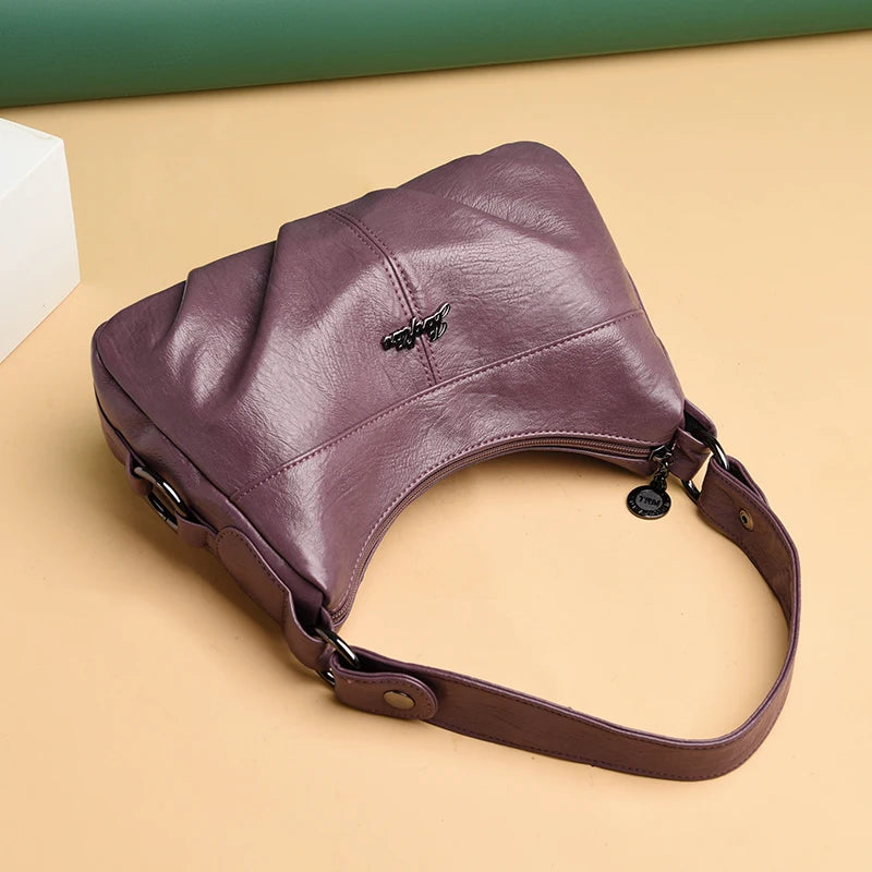 Summer Women PU Leather Crossbody Bags Large Capacity Tote Bags