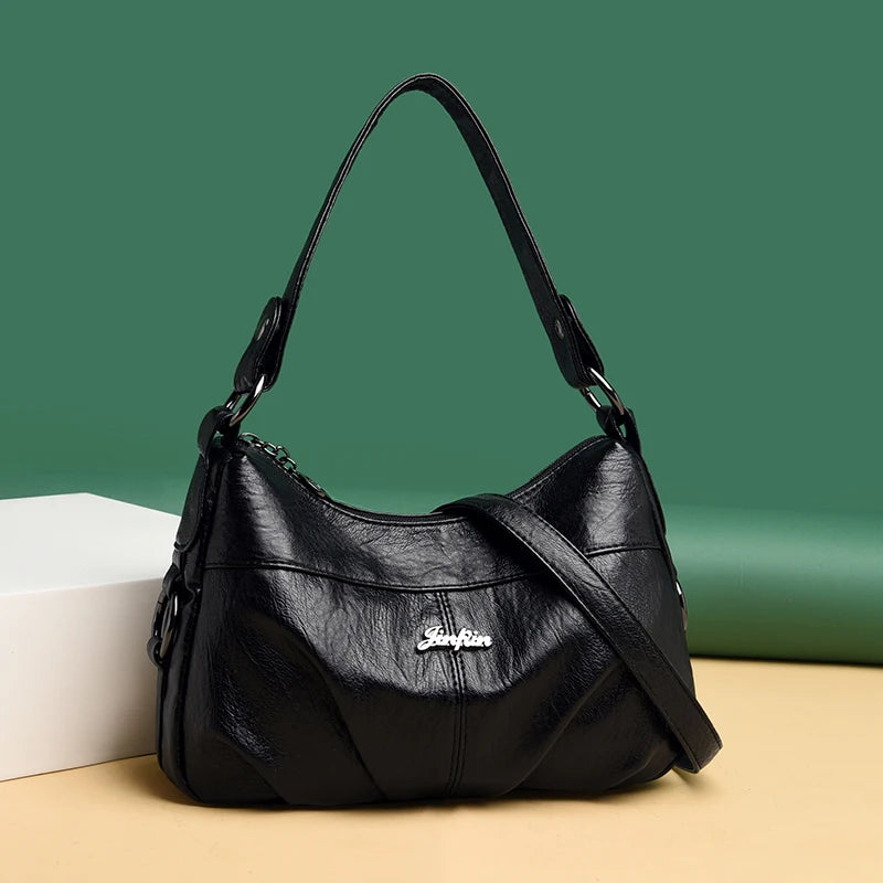 Summer Women PU Leather Crossbody Bags Large Capacity Tote Bags