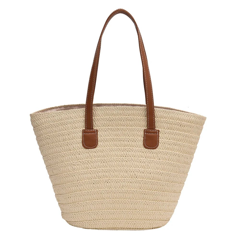 Summer Shoulder Bag Large Capacity Woven Women Handbags
