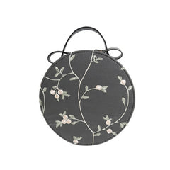 Summer Sweet Lace Round Handbags High PU Leather Women Crossbody Bags