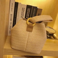 Summer Straw Handbag for Women Beach Rattan Bag