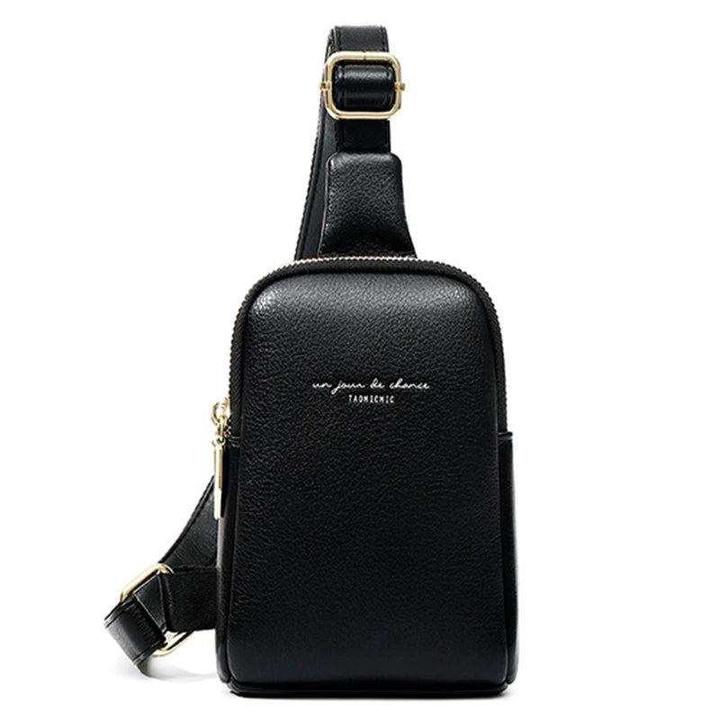 Women's Chest Pack Bag Hip Hop Banana Belt Bag Mini Crossbody Bags
