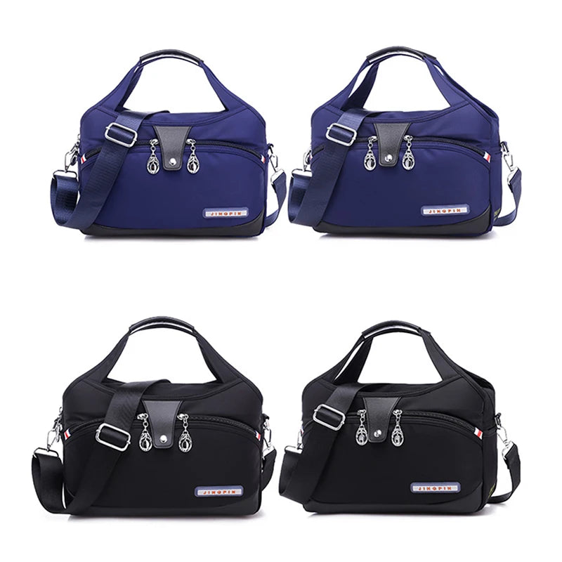 Summer canvas shoulder bag with large capacity