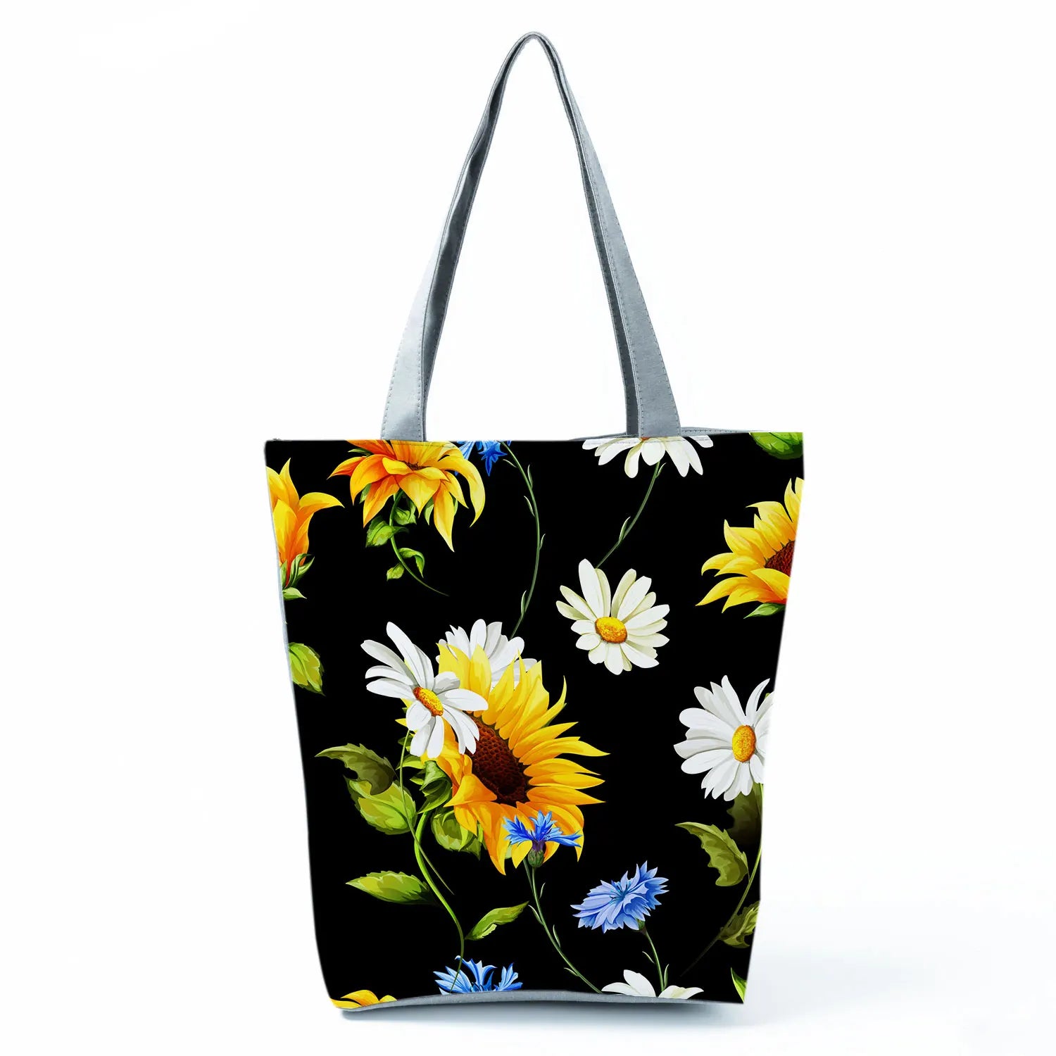 Sunflower Eco Reusable Shopping Bag Floral Graphic Tote
