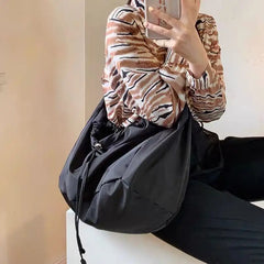 Waterproof Canvas Bag Nylon Armpit Shoulder Bags Big Capacity Harajuku Women