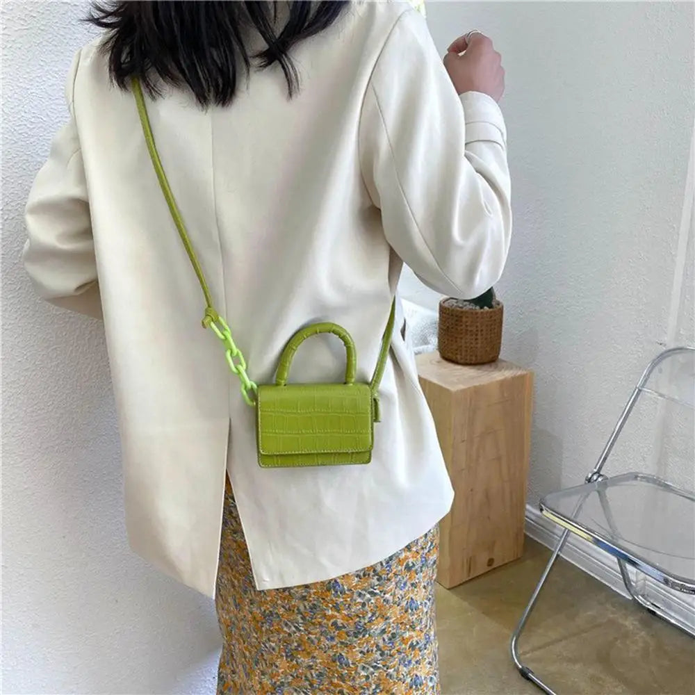 Mini Bags Shoulder Handle PU Leather Shoulder Bags For Women
