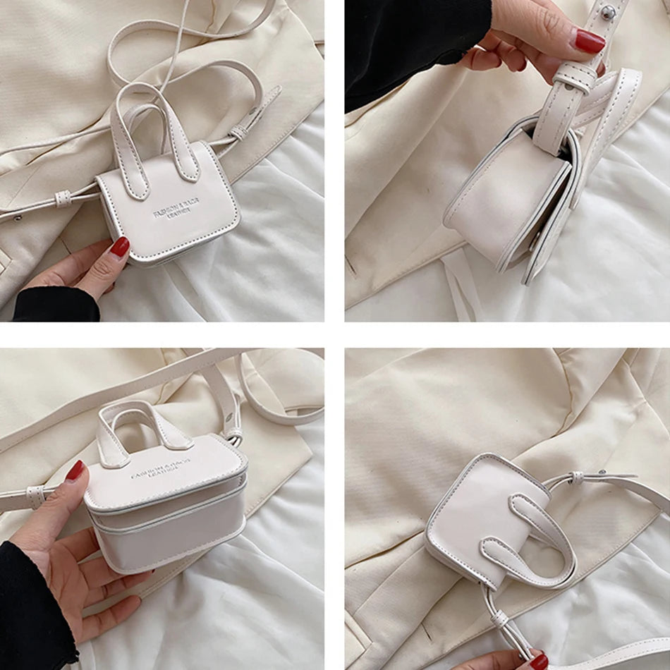 Mini Lipstick Bag PU Leather Crossbody for Women
