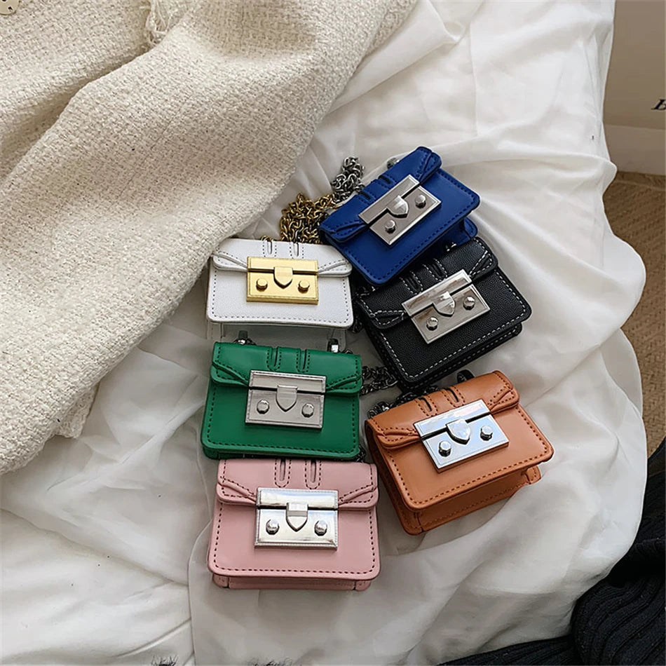 Mini Square Bag Purses Lipstick Box Shoulder Crossbody Bags for Women