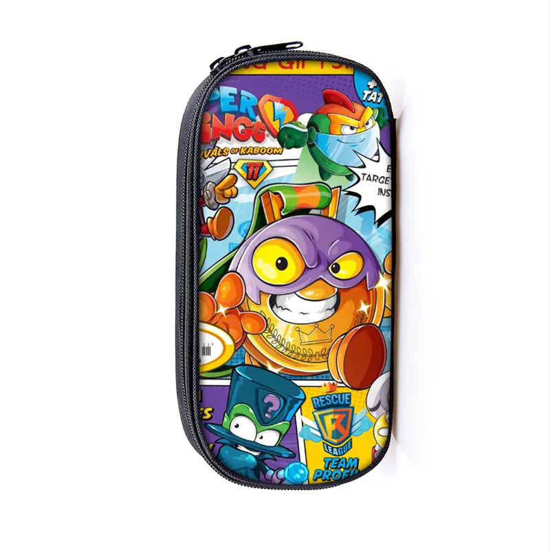 Zings Cosmetic Case Kids Cartoon Game Pencil Case Large Capacity