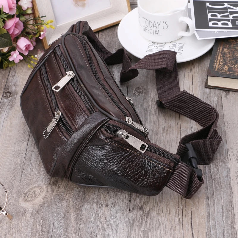 THINKTHENDO Men Waist Fanny Pack Waist Belt Bag Pouch Casual Travel