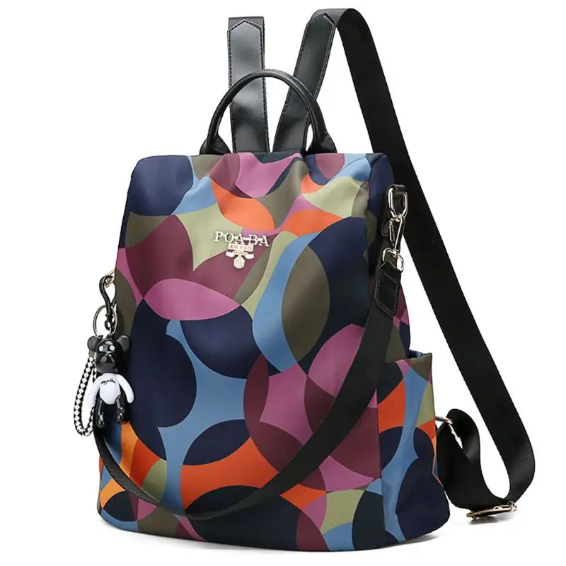Women's Anti-Theft Backpack Nylon Shoulder Bags Large Bagpack