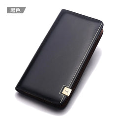 Men's Leather Cowhide Wristbands Handbag Wallet Money Clips