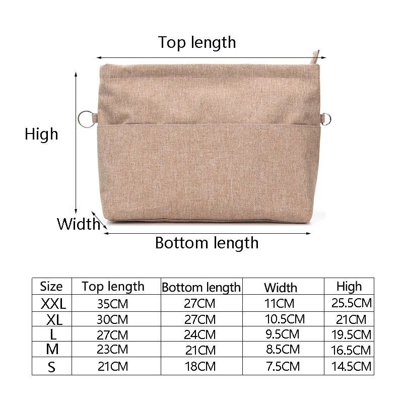 Cosmetic Bag Women Makeup Organizer Travel Inner Purse