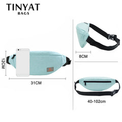 Water Proof Waist Bag for Women Functional Fanny Pack