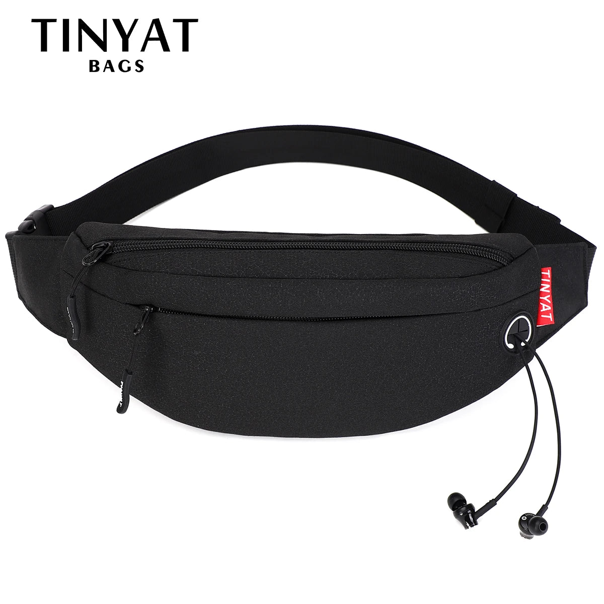 Men Waist Bag Pack Purse Casual Large Phone Belt Bag Pouch