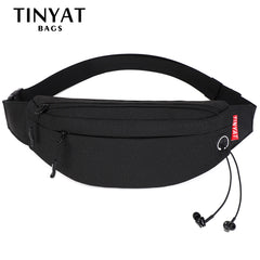 Men Waist Bag Pack Purse Casual Large Phone Belt Bag Pouch