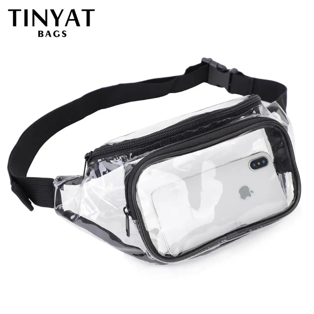 Summer Waist Bag PVC Clear Waterproof Jelly Belt Bag for Girl