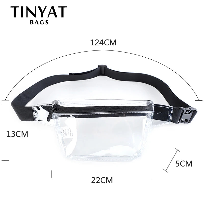 Transparent Cosmetic Bags Waist Bag Crossbody Makeup Bag Fanny Pack
