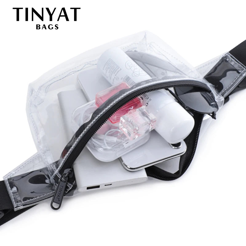 Transparent Cosmetic Bags Waist Bag Crossbody Makeup Bag Fanny Pack