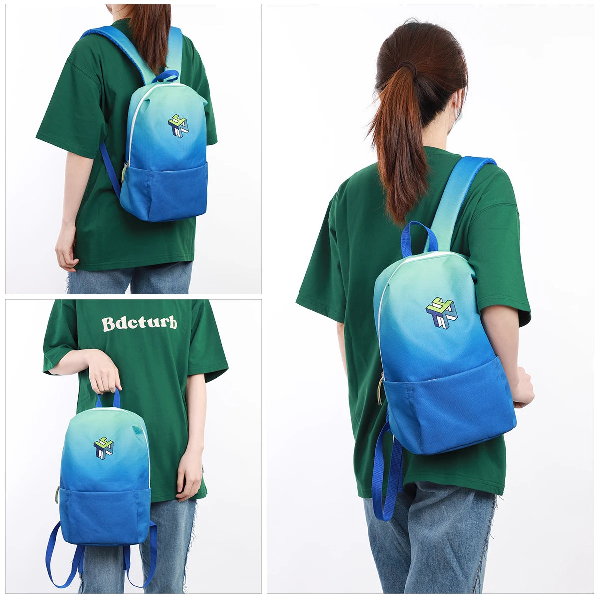 Waterproof Women Backpack 10L Daily Portable Girl School Bag