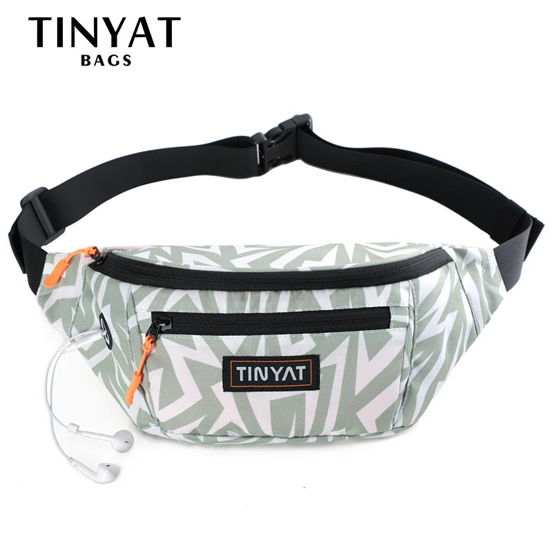 Canvas Fanny Waist Packs for Women 4 Pockets Crossbody Bag