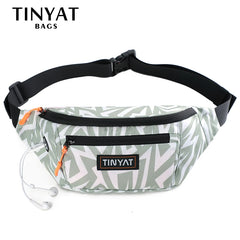 Canvas Fanny Waist Packs for Women 4 Pockets Crossbody Bag