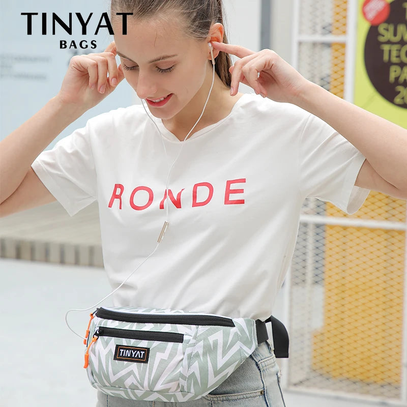 Canvas Fanny Waist Packs for Women 4 Pockets Crossbody Bag