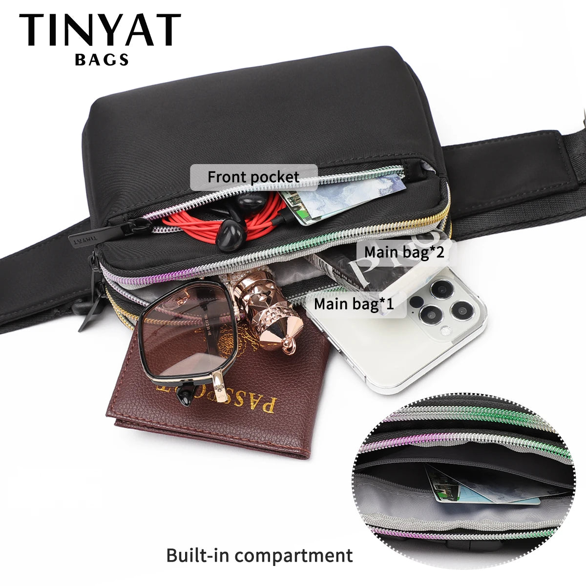 Waist Bag Shoulder Fanny Pack Phone Money Sports Belt Bag