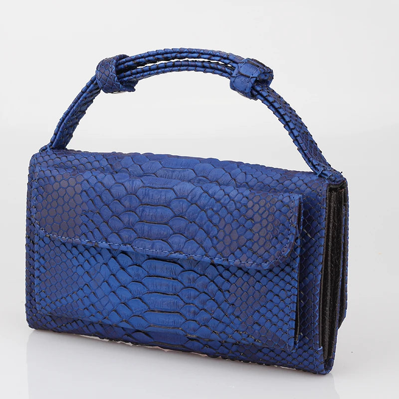 New Solid Leather Handbag Chain Messenger Bag