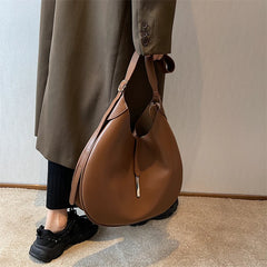 Women's Large Shoulder Side Bag Winter Solid Large Capacity Handbag
