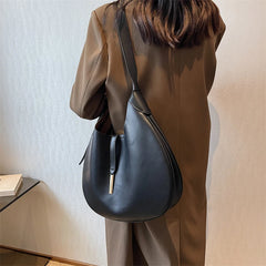 Women's Large Shoulder Side Bag Winter Solid Large Capacity Handbag