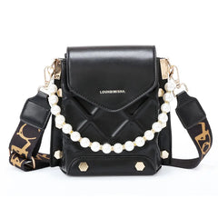 Summer Fresh Women Shoulder Bag PU Leather Beading Pendant