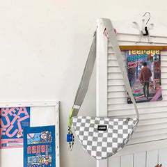 Light Triangle Shoulder Bag for Women Men