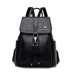 PU Backpacks Women Casual Large Capacity Travel Anti-Theft Shoulder Bag