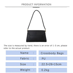 Vintage Leather Shoulder Bag for Women Flap Bag Ladies Retro High-Quality